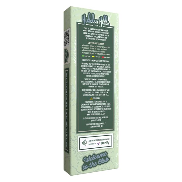 Hidden Hills 2G Disposable Bussin Blend - Image 6