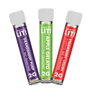 LIT! THC Diamond Pre rolls 2G