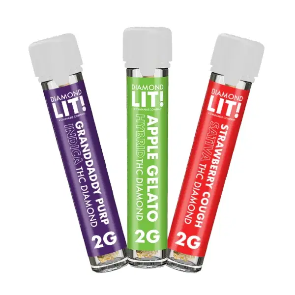 LIT! THC Diamond Pre rolls 2G