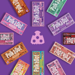 Polka Dot Magic Mushroom Chocolate Bar